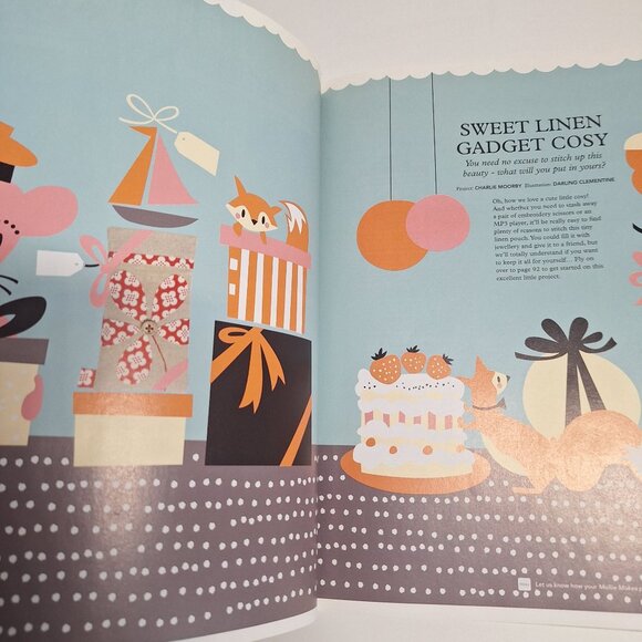 Mollie Makes UK Magazine Issue 5 2011 Crochet Vegetables Linen Kit Retro Craft - Picture 4 of 13